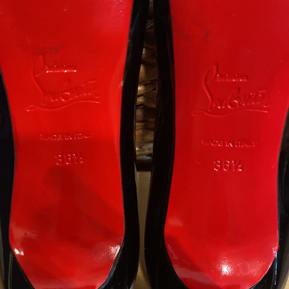Christian Louboutin Black Patent leather Pigalle Plato 120 - Picture 4 of 12